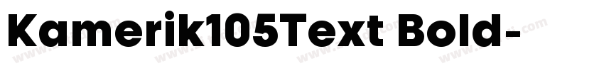 Kamerik105Text Bold字体转换